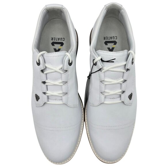 NEW Cuater Golf Shoes Mens 11.5 Travis Matthew Legend White Leather Waterproof - Picture 14 of 16